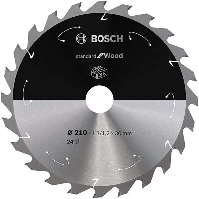 Bosch Professional Zubehör, Lama, Lama per sega circolare a batteria PRO Wood, 210 x 1,7 x 30 mm Bosch Professional Zubehör, Lama, Lama per sega circolare a batteria PRO Wood, 210 x 1,7 x 30 mm