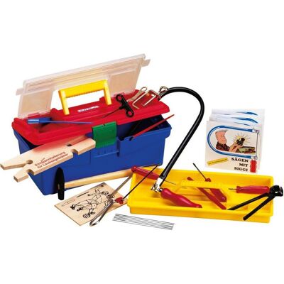 Donau, Sega, Set di seghe da traforo in scatola di plastica Donau, Sega, Set di seghe da traforo in scatola di plastica