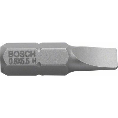 Bosch Professional Zubehör, Chiave a bussola, Bit di cacciavite extra-duro S 1.2 x 8.0, 25 mm, confezione da 3 Bosch Professional Zubehör, Chiave a bussola, Bit di cacciavite extra-duro S 1.2 x 8.0, 25 mm, confezione da 3
