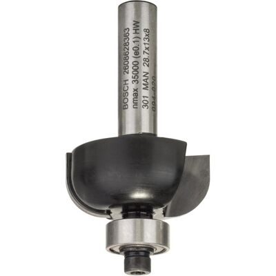 Fresa Bosch - Carburo da 8mm per Bordi Curvi - Ø 28,7mm Fresa Bosch - Carburo da 8mm per Bordi Curvi - Ø 28,7mm