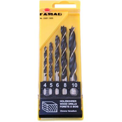 Famag - CV - 4-10 mm - CV acciaio - Drill bit set Famag - CV - 4-10 mm - CV acciaio - Drill bit set