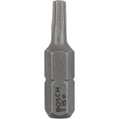 Bosch Professional Zubehör, Chiave a bussola, Punta per cacciavite extra-duro T15, 25 mm, confezione da 25 (Esagono incassato TX) Bosch Professional Zubehör, Chiave a bussola, Punta per cacciavite extra-duro T15, 25 mm, confezione da 25 (Esagono incassato TX)