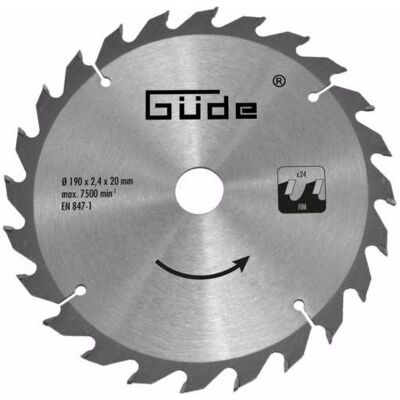 Guede - Ø190 mm - 24 denti - Lama circolare Guede - Ø190 mm - 24 denti - Lama circolare