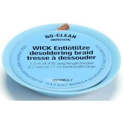 Treccia di dissalda Ersa - 1.50m - Capillarità fine - Rimozione saldatura Treccia di dissalda Ersa - 1.50m - Capillarità fine - Rimozione saldatura