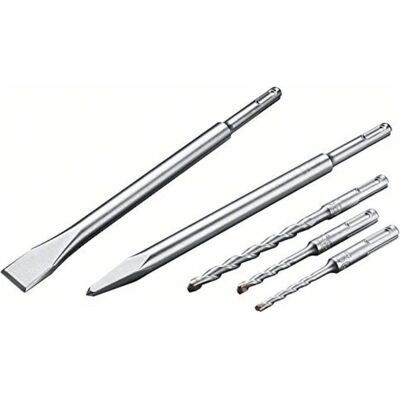Bosch 2607019455 Set di punte in carburo e scalpelli - Kit trapani Bosch 2607019455 Set di punte in carburo e scalpelli - Kit trapani