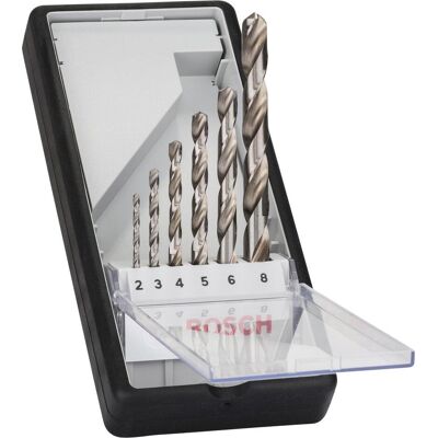 Bosch Professional Zubehör, Punta da trapano, Set di punte elicoidali PRO Metal HSS-G, 6 pezzi. (2, 3, 4, 5, 6, 8) Bosch Professional Zubehör, Punta da trapano, Set di punte elicoidali PRO Metal HSS-G, 6 pezzi. (2, 3, 4, 5, 6, 8)
