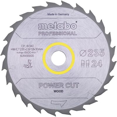 Metabo Sega circolare - 235mm, 24 denti, 20° - Professionale Metabo Sega circolare - 235mm, 24 denti, 20° - Professionale