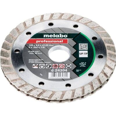 Disco diamantato Metabo - 125mm, Up-Tp, Muratura e fuga universale Disco diamantato Metabo - 125mm, Up-Tp, Muratura e fuga universale