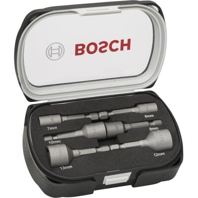 Bosch Professional Zubehör, Chiave a bussola + esagonale, Set di chiavi a bussola 6 pezzi (10 mm, 12 mm, 13 mm) Bosch Professional Zubehör, Chiave a bussola + esagonale, Set di chiavi a bussola 6 pezzi (10 mm, 12 mm, 13 mm)