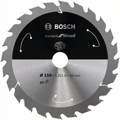 Bosch Professional Zubehör, Lama, Lama per sega circolare a batteria PRO Wood, 150 x 1,6 x 20 mm Bosch Professional Zubehör, Lama, Lama per sega circolare a batteria PRO Wood, 150 x 1,6 x 20 mm