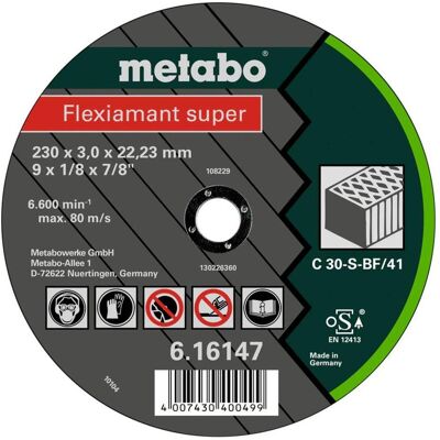 Dischi da taglio diamantati Metabo - 125mm, 2,5mm, per pietra e ceramica Dischi da taglio diamantati Metabo - 125mm, 2,5mm, per pietra e ceramica