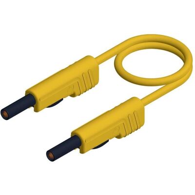 Cavo di prova Hirschmann - Spina banana 4mm - 50cm - Giallo Cavo di prova Hirschmann - Spina banana 4mm - 50cm - Giallo