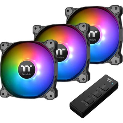 Thermaltake Puro 14 ARGB Sync (140 mm, 3x), Ventola PC, Nero Thermaltake Puro 14 ARGB Sync (140 mm, 3x), Ventola PC, Nero