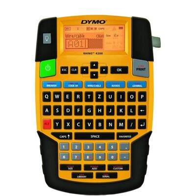 Dymo Rhino 4200, Etichettatrice, Giallo Dymo Rhino 4200, Etichettatrice, Giallo