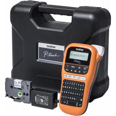 Brother Pt-E110vp, Etichettatrice, Arancia Brother Pt-E110vp, Etichettatrice, Arancia