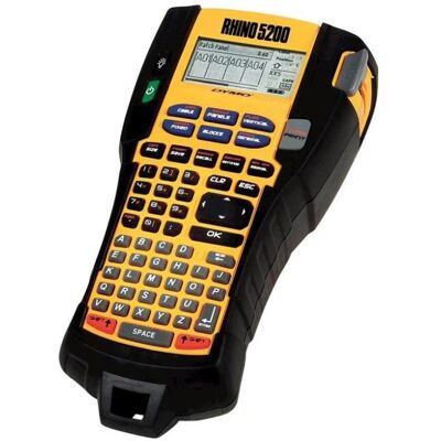 Dymo Kit valigetta Rhino 5200 SV/DA/NO/FI (180 dpi), Stampante di etichette, Nero, Giallo Dymo Kit valigetta Rhino 5200 SV/DA/NO/FI (180 dpi), Stampante di etichette, Nero, Giallo