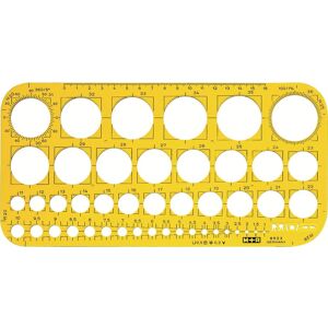 M+r, Righello, Modello di cerchio (Materiale sintetico) M+r, Righello, Modello di cerchio (Materiale sintetico)