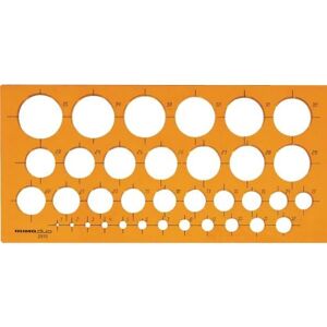 Rumold, Righello, dima circolare 1-35 mm (Materiale sintetico) Rumold, Righello, dima circolare 1-35 mm (Materiale sintetico)