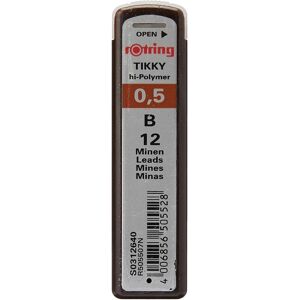 Rotring, Mine per matite, Tikky (12 pz., 0.50 mm, B) Rotring, Mine per matite, Tikky (12 pz., 0.50 mm, B)