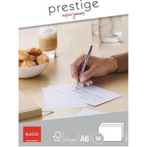 Elco, Scheda, Carte da scrivere Prestige (A6, 50x, 200 g/m²) Elco, Scheda, Carte da scrivere Prestige (A6, 50x, 200 g/m²)