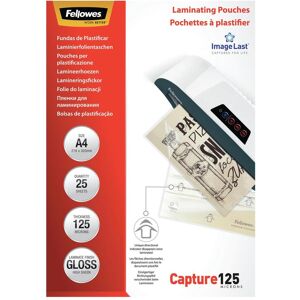 Fellowes Pouches di plastificazione, Catturare 125 (A4, 25 pz., 125 µm) Fellowes Pouches di plastificazione, Catturare 125 (A4, 25 pz., 125 µm)