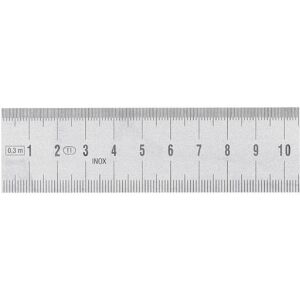 BRW, Righello, Regolo in acciaio inossidabile (30 cm, Acciaio) BRW, Righello, Regolo in acciaio inossidabile (30 cm, Acciaio)