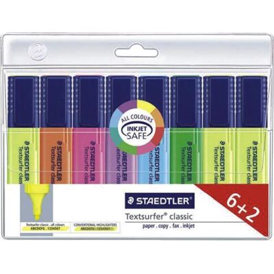 Staedtler Evidenziatori, Testo Surfer Classic (8x) Staedtler Evidenziatori, Testo Surfer Classic (8x)