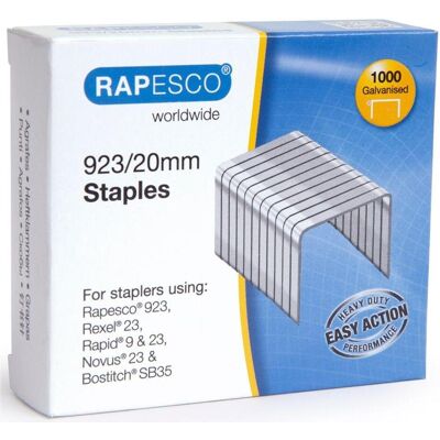 Rapesco Graffette, 923/20mm punti metallici (1x) Rapesco Graffette, 923/20mm punti metallici (1x)