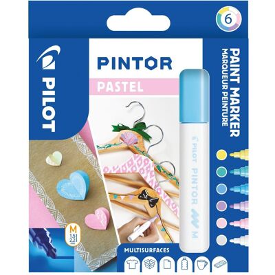 Pilot, Evidenziatori, Pintor Medium Set à 6 Pastello (6x) Pilot, Evidenziatori, Pintor Medium Set à 6 Pastello (6x)