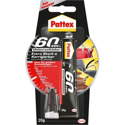 Pattex, Colla, Adesivo universale 60 sec. (20 g) Pattex, Colla, Adesivo universale 60 sec. (20 g)