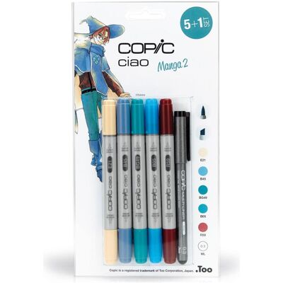 Copic, Evidenziatori, Ciao Manga 2 (6x) Copic, Evidenziatori, Ciao Manga 2 (6x)