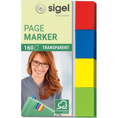 Sigel, Post-it, Note adesive trasparenti (50 x 20 mm) Sigel, Post-it, Note adesive trasparenti (50 x 20 mm)
