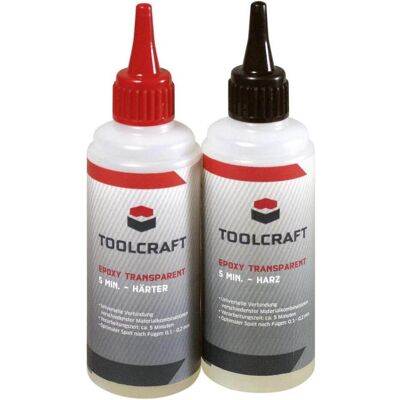 Toolcraft, Colla, 1347649 Epossidico trasparente 5 1 Toolcraft, Colla, 1347649 Epossidico trasparente 5 1