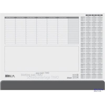 Ursus, Sottomano per scrivania, Timo Desk Pad con calendario (52.50 x 37.50 cm) Ursus, Sottomano per scrivania, Timo Desk Pad con calendario (52.50 x 37.50 cm)