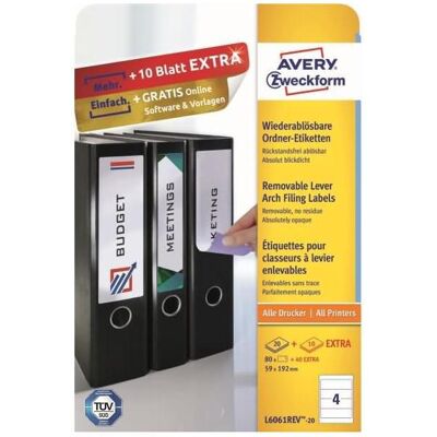 Avery Accessori per classificatore, Modulo di scopo L6061 Avery Accessori per classificatore, Modulo di scopo L6061