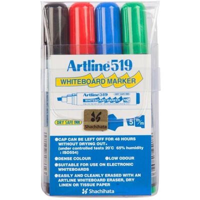 Marker per Lavagna Bianca Artline EK-519 Multicolore - 2-5mm Marker per Lavagna Bianca Artline EK-519 Multicolore - 2-5mm