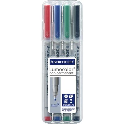 Staedtler Evidenziatori, Lumocolor non permanente (4x) Staedtler Evidenziatori, Lumocolor non permanente (4x)