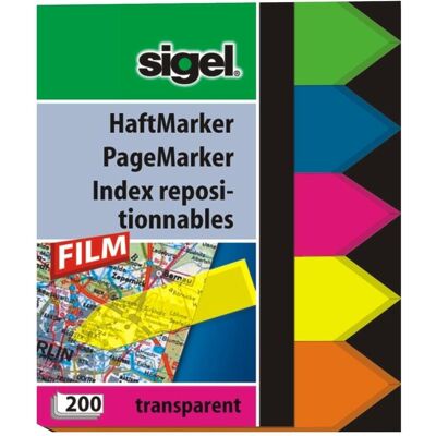 Sigel, Post-it, Marcatori adesivi - Frecce (45 x 60 mm) Sigel, Post-it, Marcatori adesivi - Frecce (45 x 60 mm)