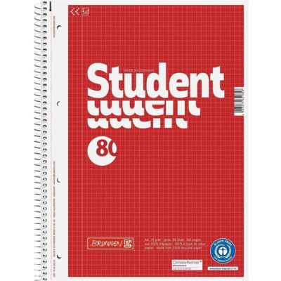 Brunnen, Quaderno + Bloc notes, Blocco del collegio (A4, Quadretti, Copertina morbida) Brunnen, Quaderno + Bloc notes, Blocco del collegio (A4, Quadretti, Copertina morbida)