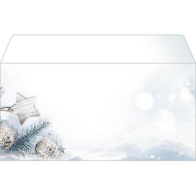 Sigel, Busta da lettere, Couvert Snow Star Christmas, 25 pezzi (dl, 25x) Sigel, Busta da lettere, Couvert Snow Star Christmas, 25 pezzi (dl, 25x)