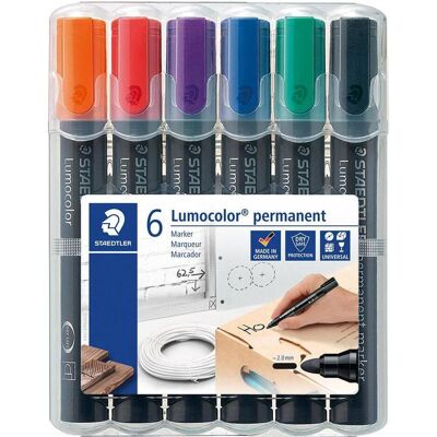 Staedtler Evidenziatori, 352 Marcatore Lumocolor perm 6St (6x) Staedtler Evidenziatori, 352 Marcatore Lumocolor perm 6St (6x)