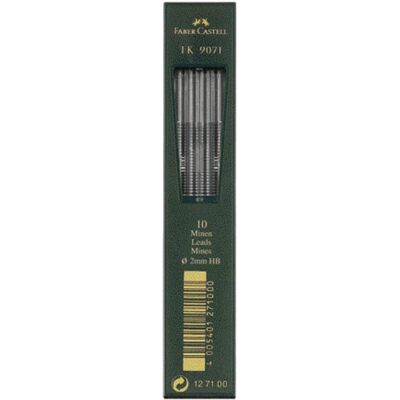 Faber-Castell, Mine per matite, 9071 (10 pz., 2 mm, HB) Faber-Castell, Mine per matite, 9071 (10 pz., 2 mm, HB)