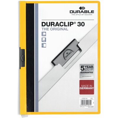 Durable, Busta portadocumenti, Cucitrice a clip DURACLIP 30 (A4, 1x) Durable, Busta portadocumenti, Cucitrice a clip DURACLIP 30 (A4, 1x)