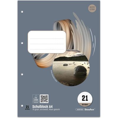 Ursus, Quaderno + Bloc notes, Blocco scolastico (A4, Righe, Copertina morbida) Ursus, Quaderno + Bloc notes, Blocco scolastico (A4, Righe, Copertina morbida)
