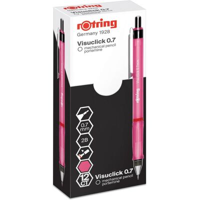 Rotring, Matite, VISUCLICK - Matita a mina fine (0.70 mm, 2B, 1x) Rotring, Matite, VISUCLICK - Matita a mina fine (0.70 mm, 2B, 1x)