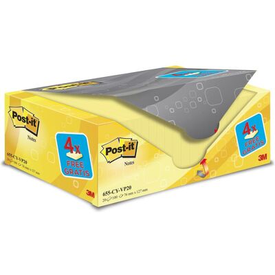 Post-it, Post-it, Pacchetto note adesive giallo (127 x 76 mm) Post-it, Post-it, Pacchetto note adesive giallo (127 x 76 mm)