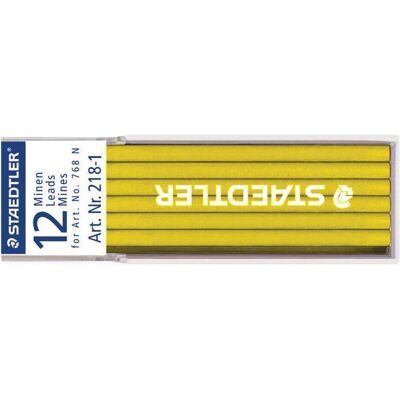 Staedtler Mine per matite, Ricariche Lumocolor (12 pz., 3 mm) Staedtler Mine per matite, Ricariche Lumocolor (12 pz., 3 mm)