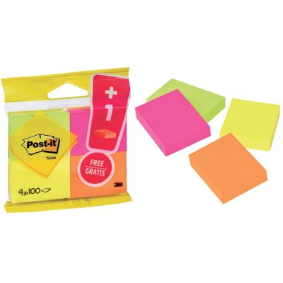 Post-it, Post-it, Note adesive 3 + 1 (51 x 38 mm) Post-it, Post-it, Note adesive 3 + 1 (51 x 38 mm)
