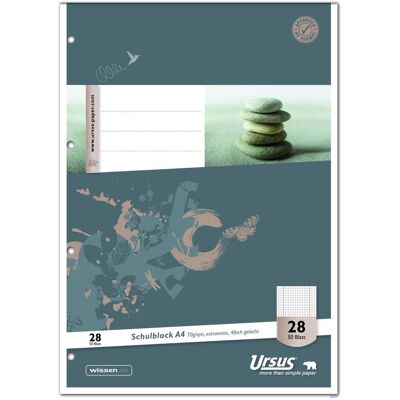 Ursus, Quaderno + Bloc notes, Blocco scolastico (A4, Quadretti, Copertina morbida) Ursus, Quaderno + Bloc notes, Blocco scolastico (A4, Quadretti, Copertina morbida)