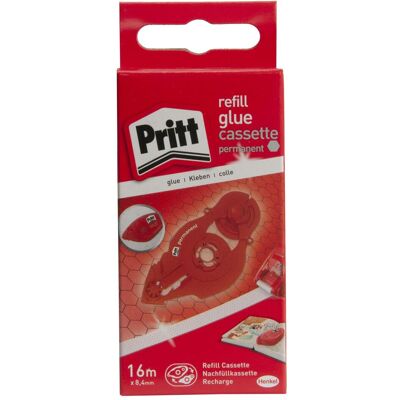 Pritt, Dispenser nastro adesivo, Rullo di ricarica Cassetta permanente Pritt, Dispenser nastro adesivo, Rullo di ricarica Cassetta permanente